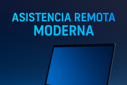 Laptop moderna que representa el servicio de asistencia remota profesional de WaltosTech en Uruguay.
