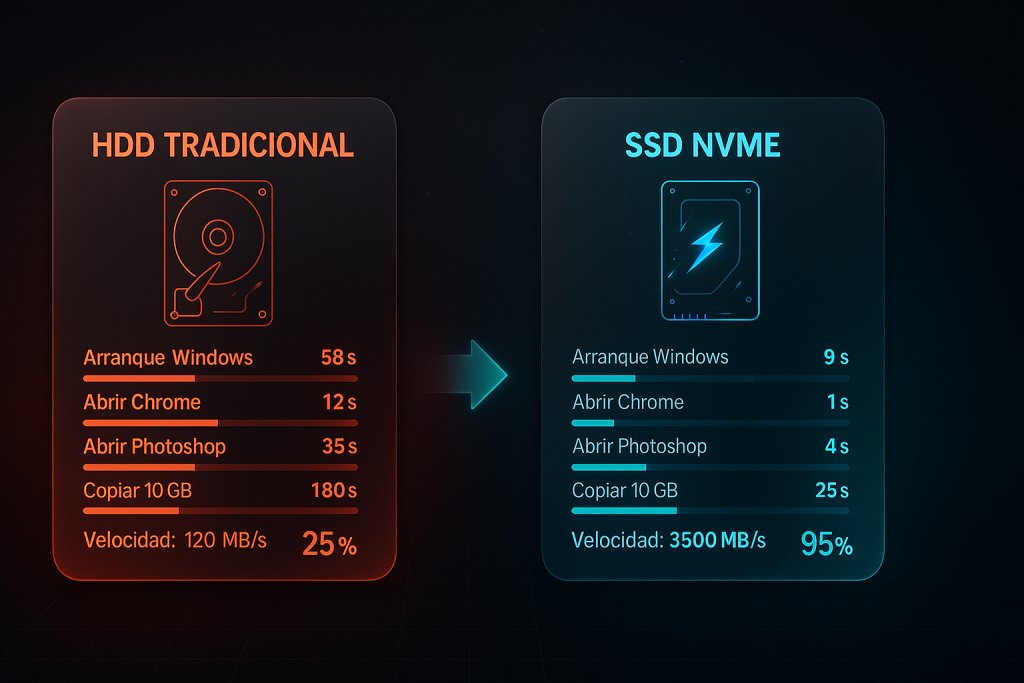 ssd-hdd-velocidad-comparacion-notebook • Blog WaltosTech | Reparación de PC y Notebook en Maldonado comparación de velocidad SSD vs HDD en notebook lenta