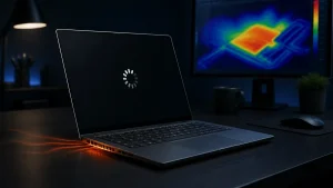 Notebook durante un diagnóstico por apagados relacionados con temperatura