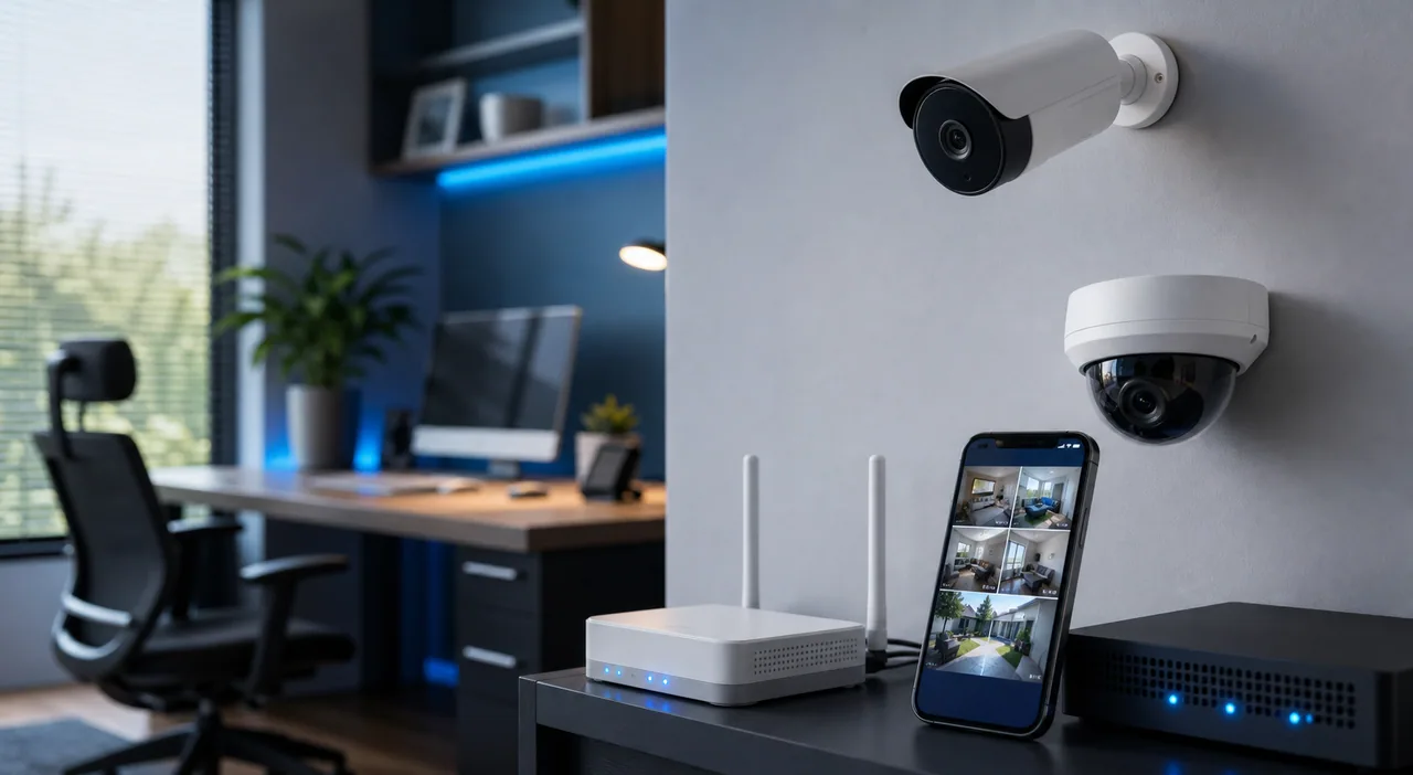 Cámaras IP WiFi, red inalámbrica y monitoreo desde un teléfono